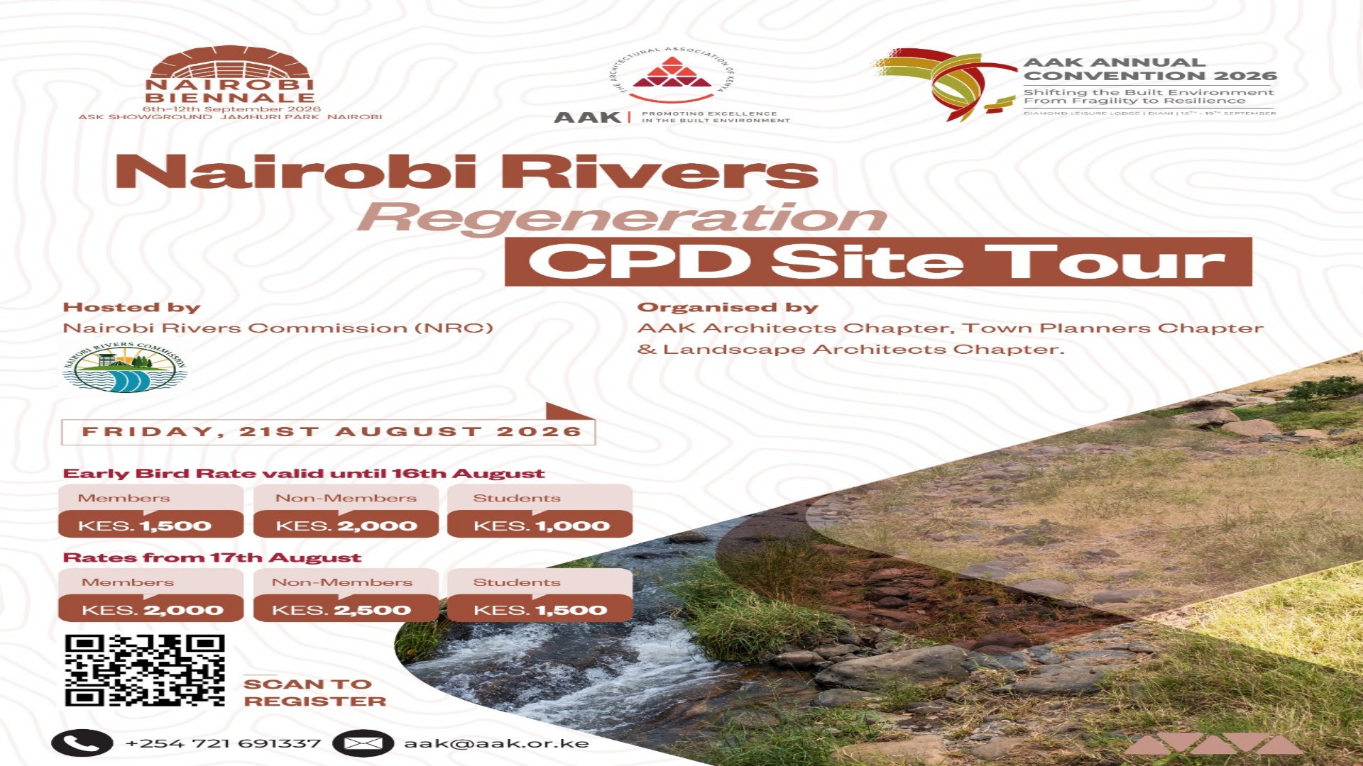 Architects set site tour to inspect Nairobi river regeneration