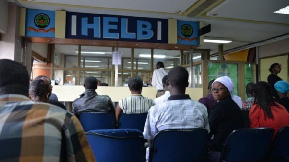 Applicants wait inside the Higher Education Loans Board service center in Nairobi, where proposed legislation will require students to take on loans instead of government scholarships