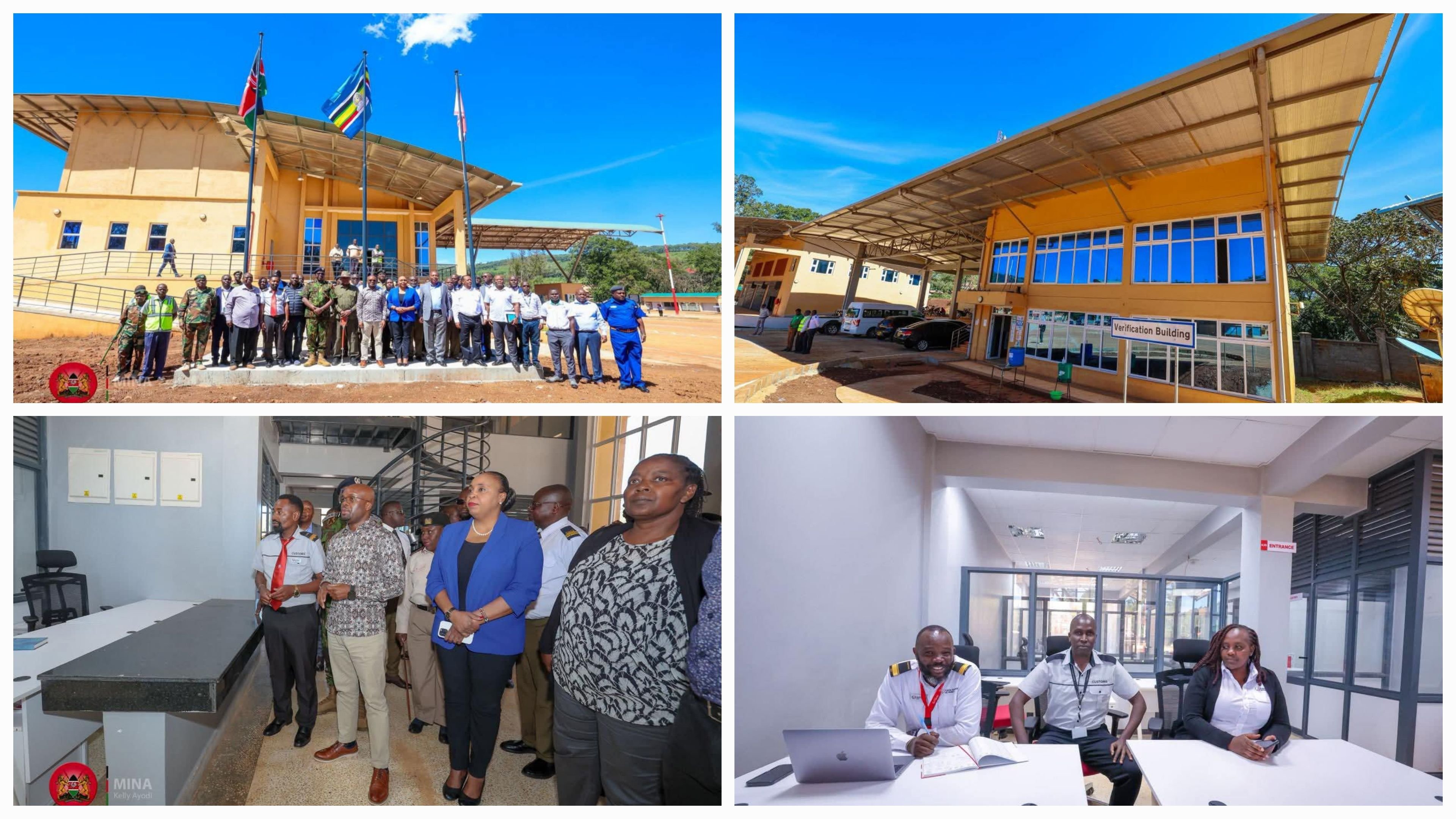 Aerial view of the new Suam One Stop Border Post (OSBP) facilities on the Kenya-Uganda border.