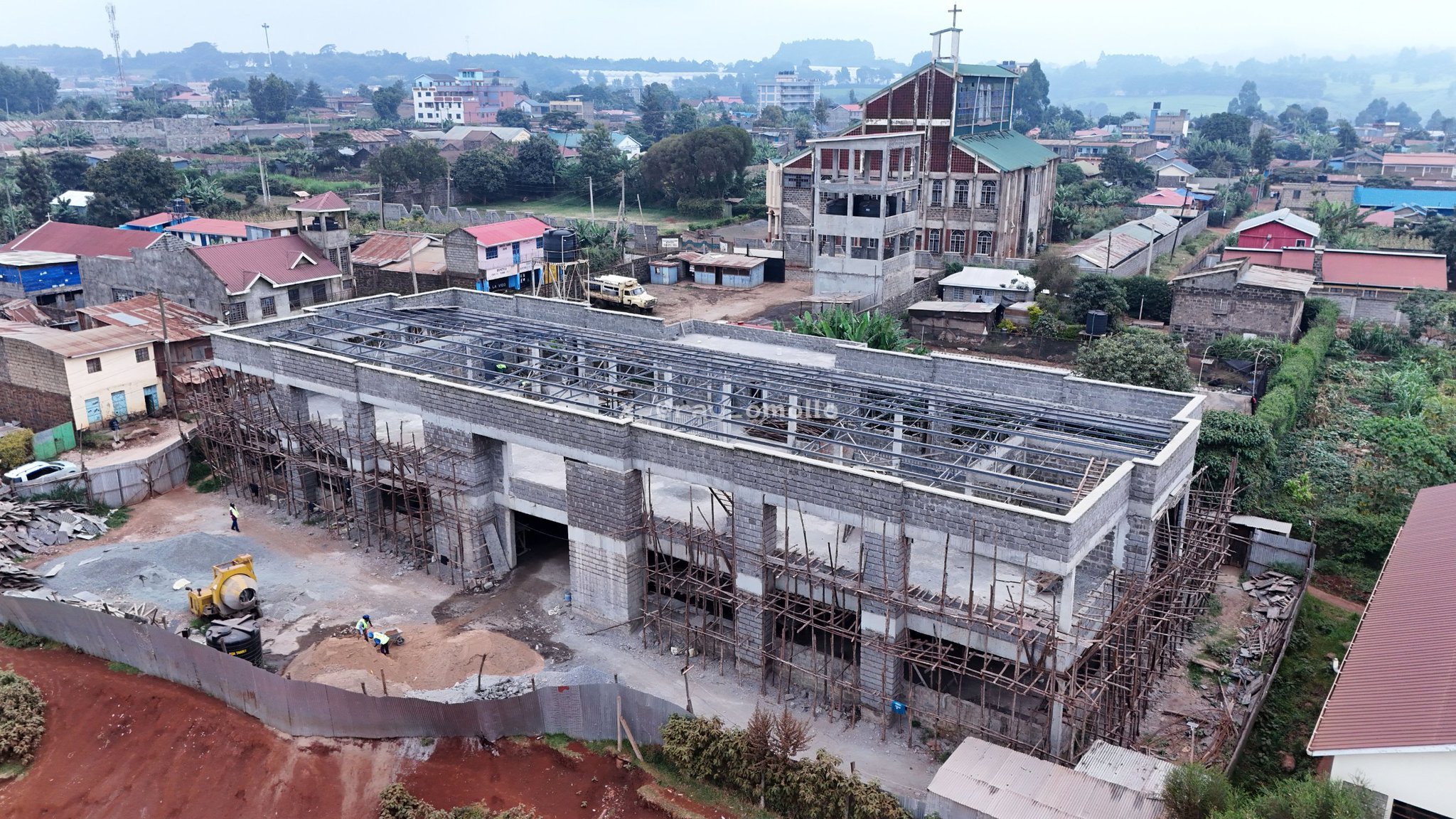 Kawaida ESP Market Construction Advances in Kiambaa Sub-County