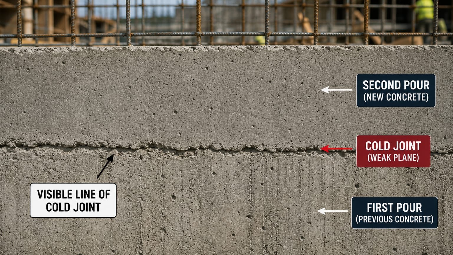 How Unplanned Pouring Delays Create Hidden Vulnerabilities in Concrete Elements