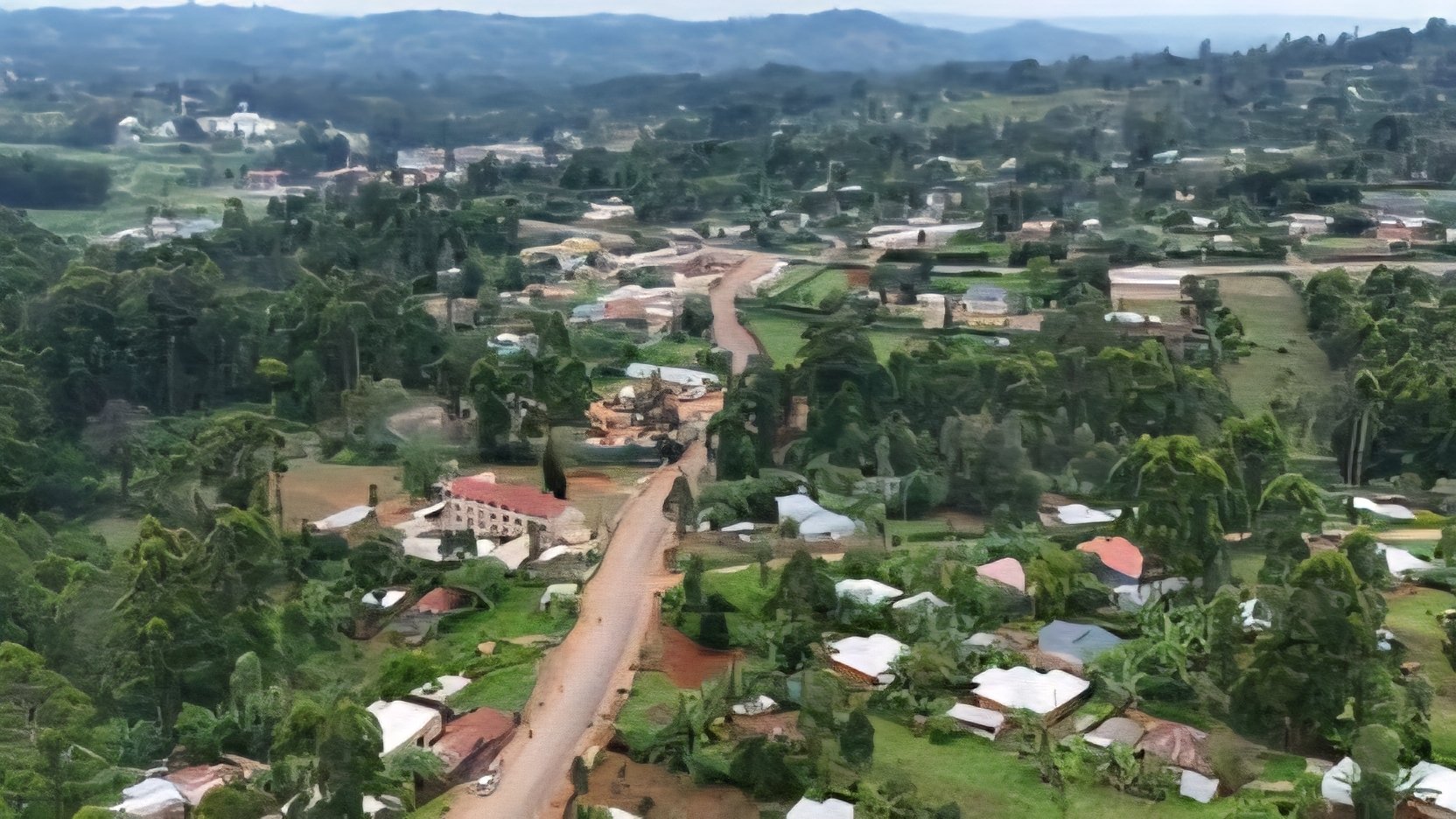 A wide aerial view of the hilly landscape in Kisii County where new infrastructure projects are planned.