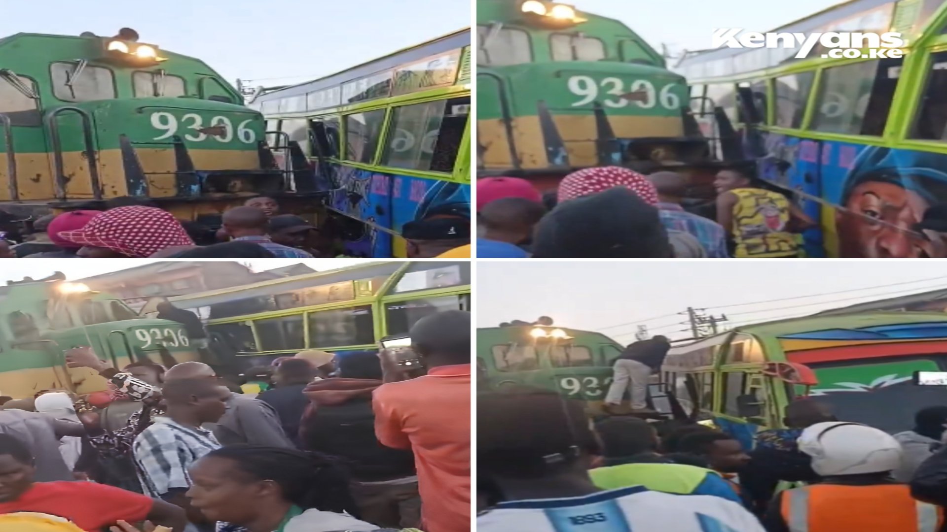 Train collides with PSV bus in Githurai