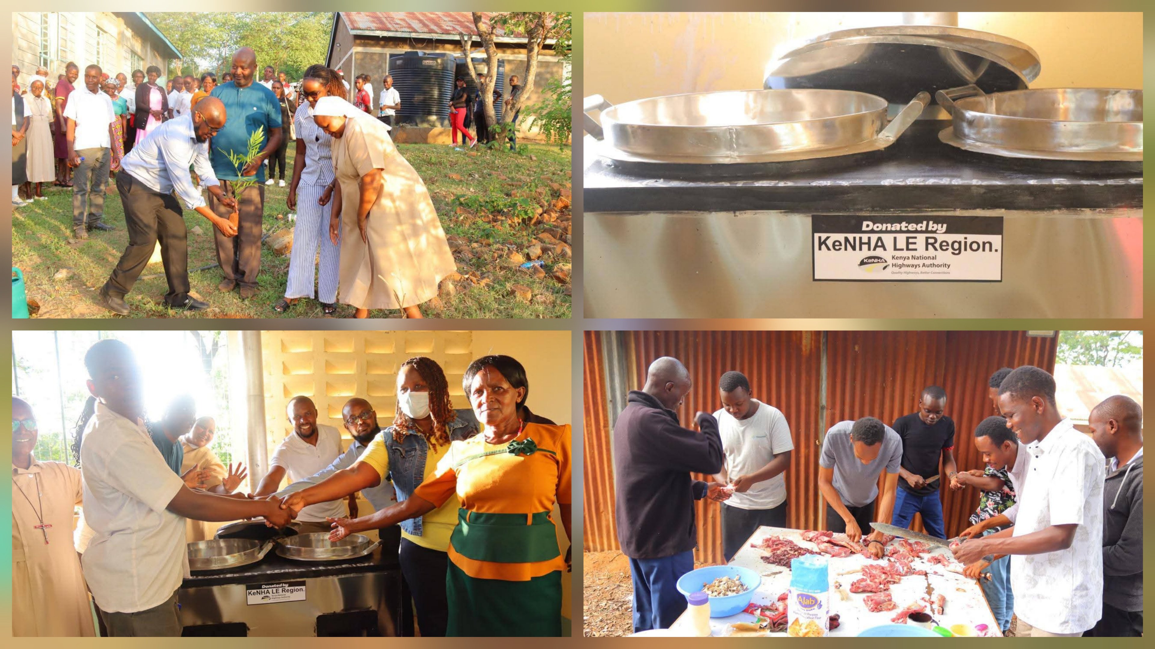 A modern eco-efficient jiko installed by KeNHA at a vocational training centre.