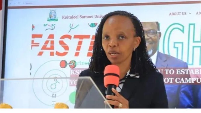 KUCCPS CEO Agnes Wahome at a past event