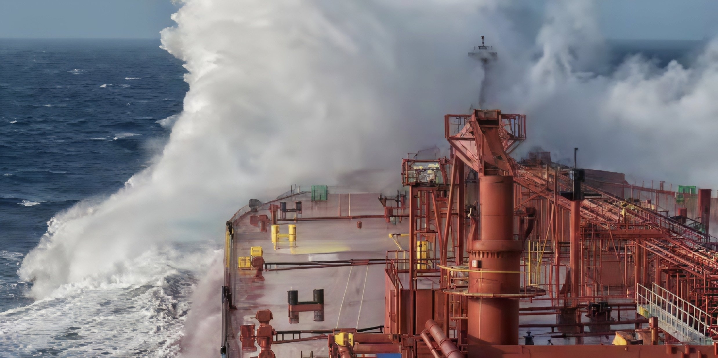 Oil tanker passing through the diversion, due to disrupted global oil shipping routes.