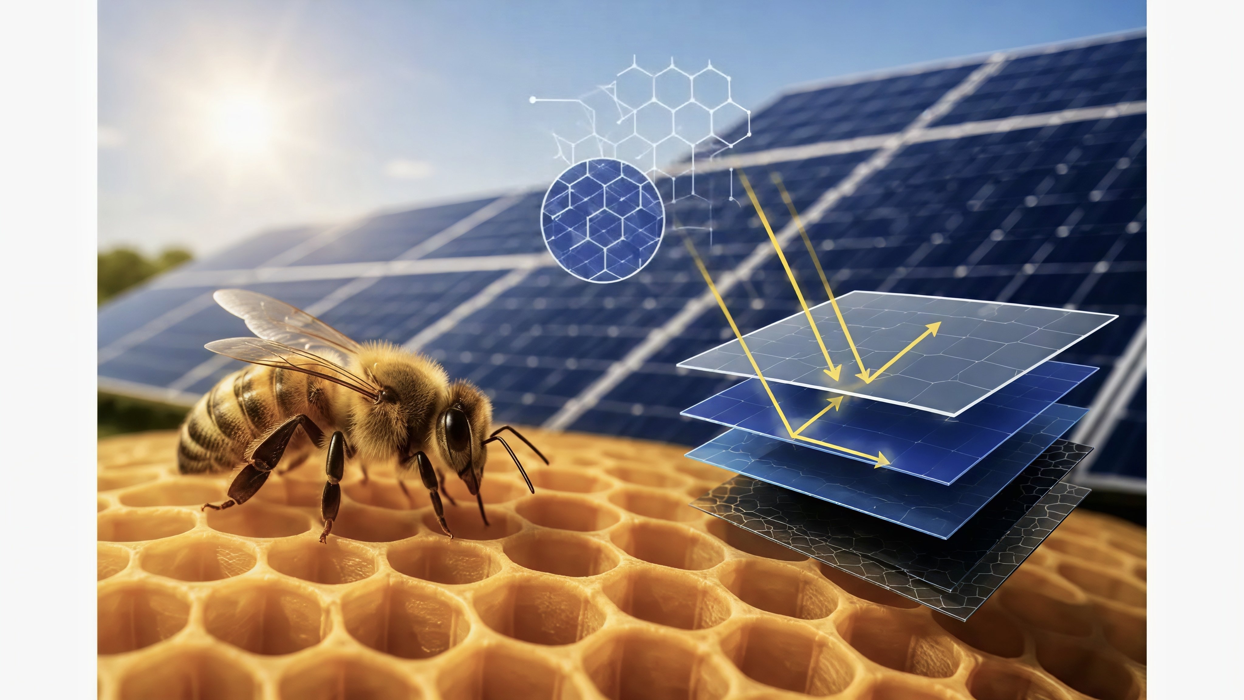 Engineers Copy Bee Honeycombs To Build Solar Panels That Chase Light