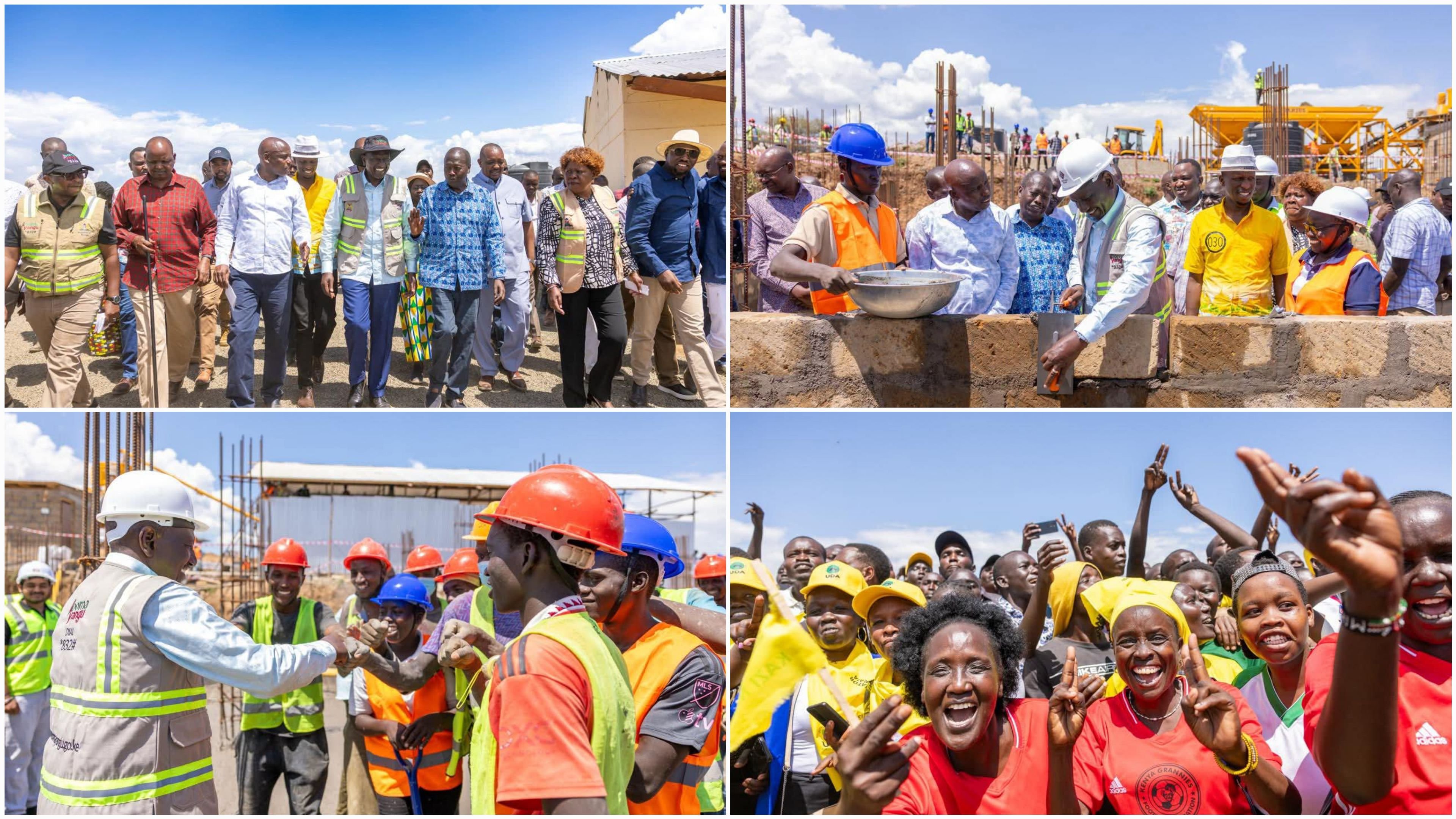 President William Ruto Laid the foundation stone for the 382-unit Marigat Affordable Housing Project in Baringo County.