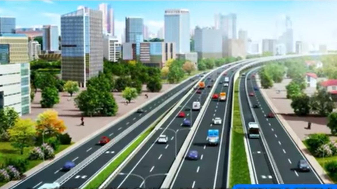 Conceptual rendering of the future four-lane dual carriageway for the Rironi-Mau Summit Highway in Kenya, designed to ease congestion.