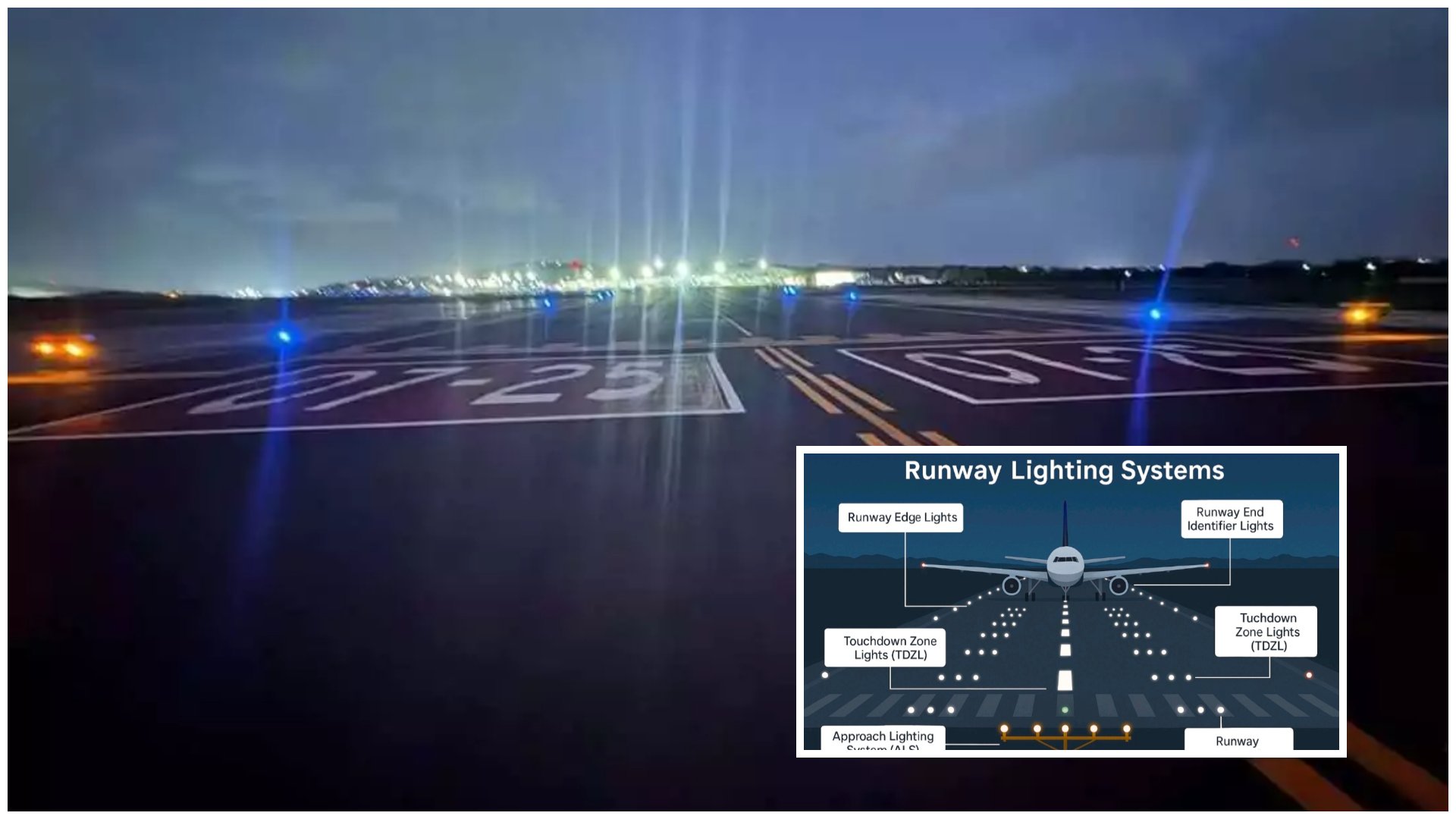 New LED runway lighting installed along the airfield at V.C. Bird International Airport in Antigua.