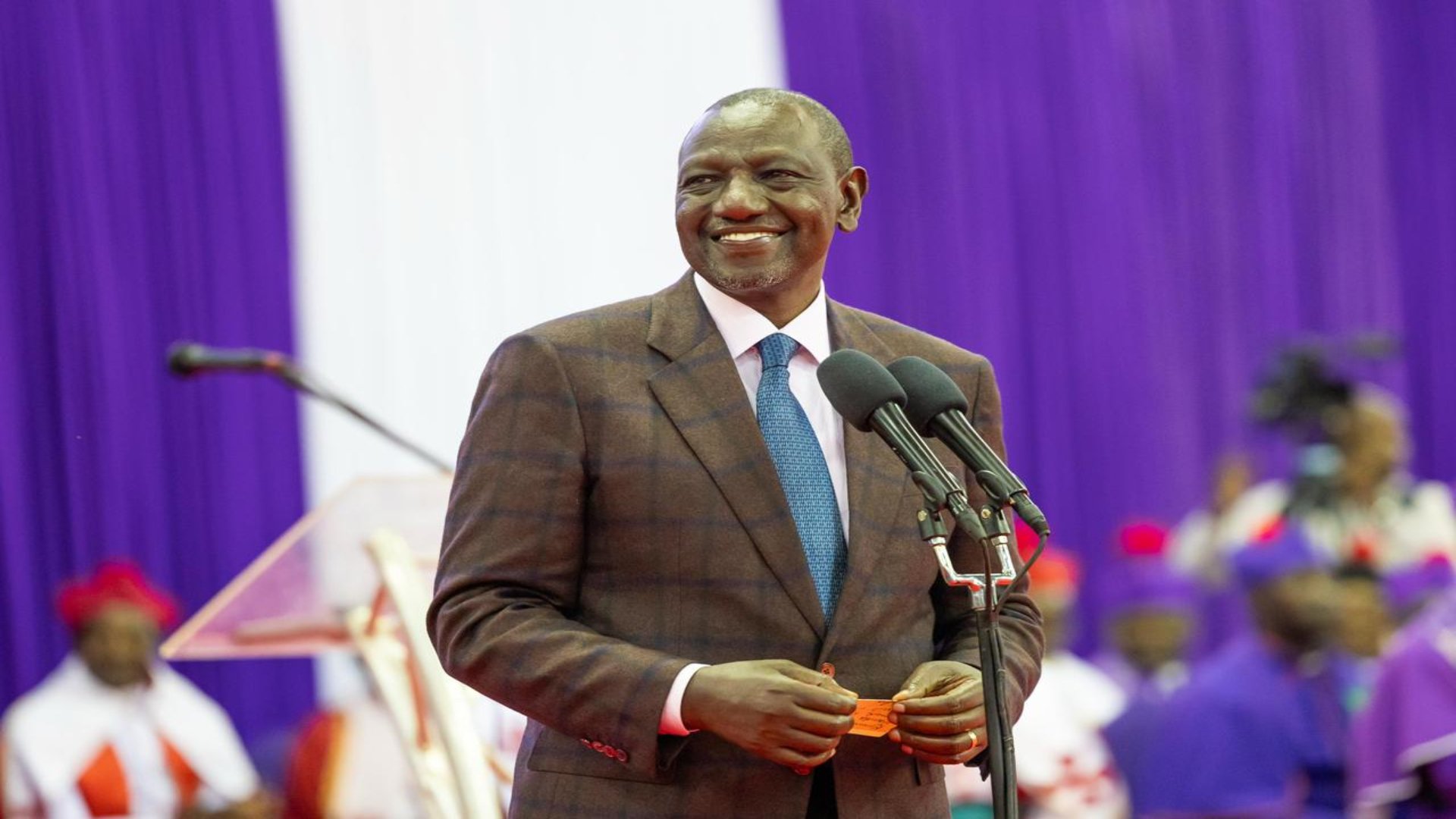 President William Ruto speaking on October 12, 2025 / PCS