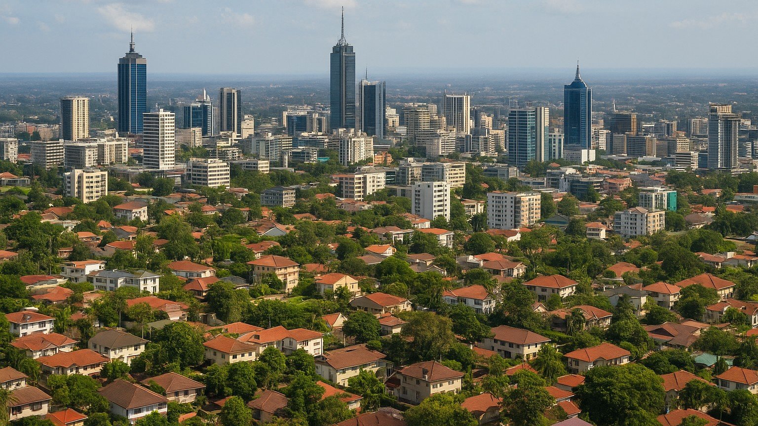Aerial view of Nairobi city showing high-rise apartments and suburbs reflecting Kenya’s shifting real estate market
