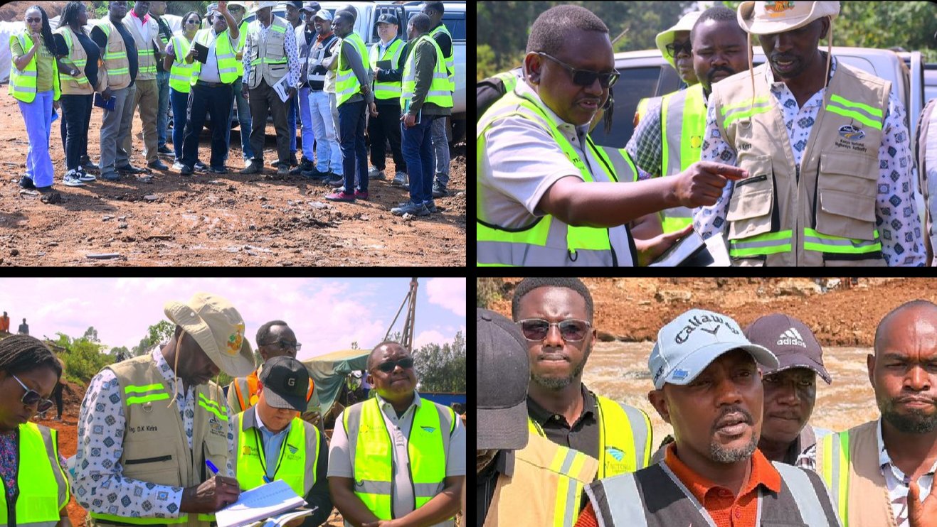 KeNHA Inspects Progress on Crucial Turbo to Shikendu Road Project