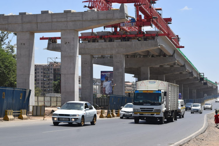 Photo: Nairobi Expressway during construction (courtesy)