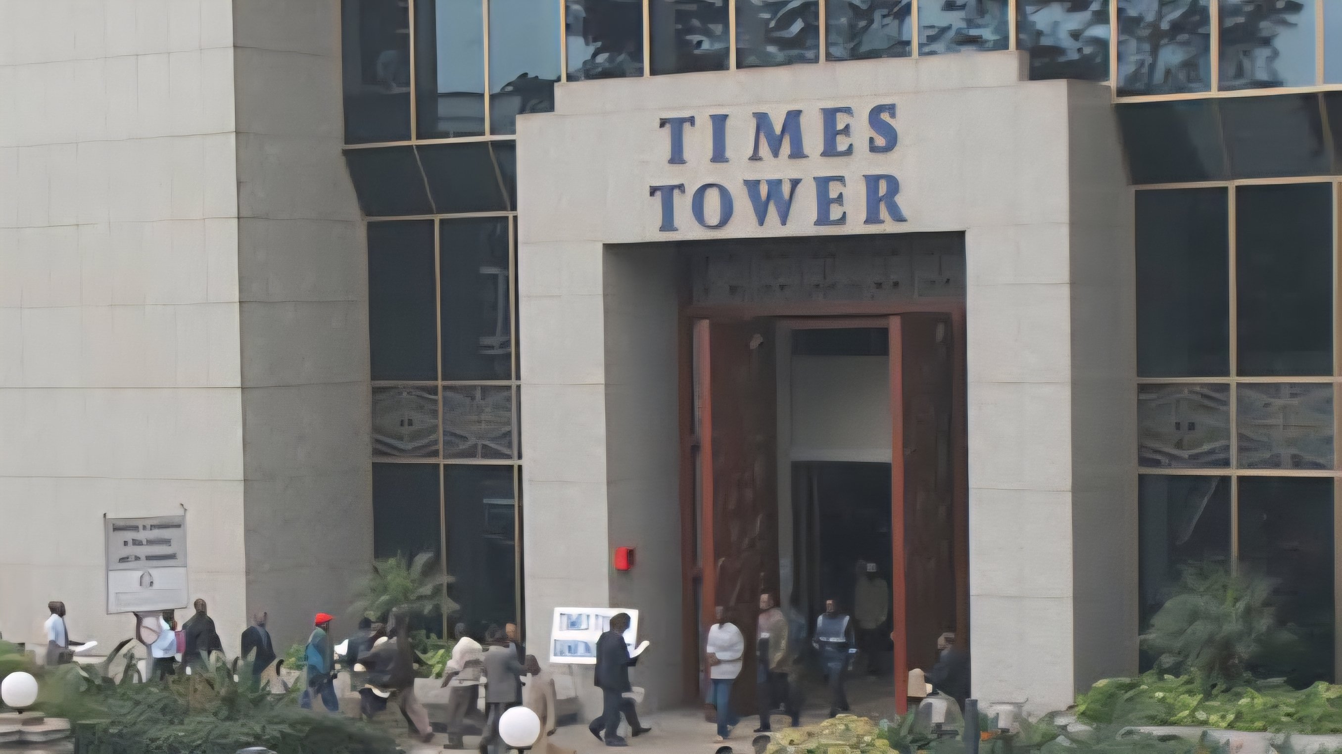 Exterior view of Times Tower, the headquarters of the Kenya Revenue Authority in Nairobi.