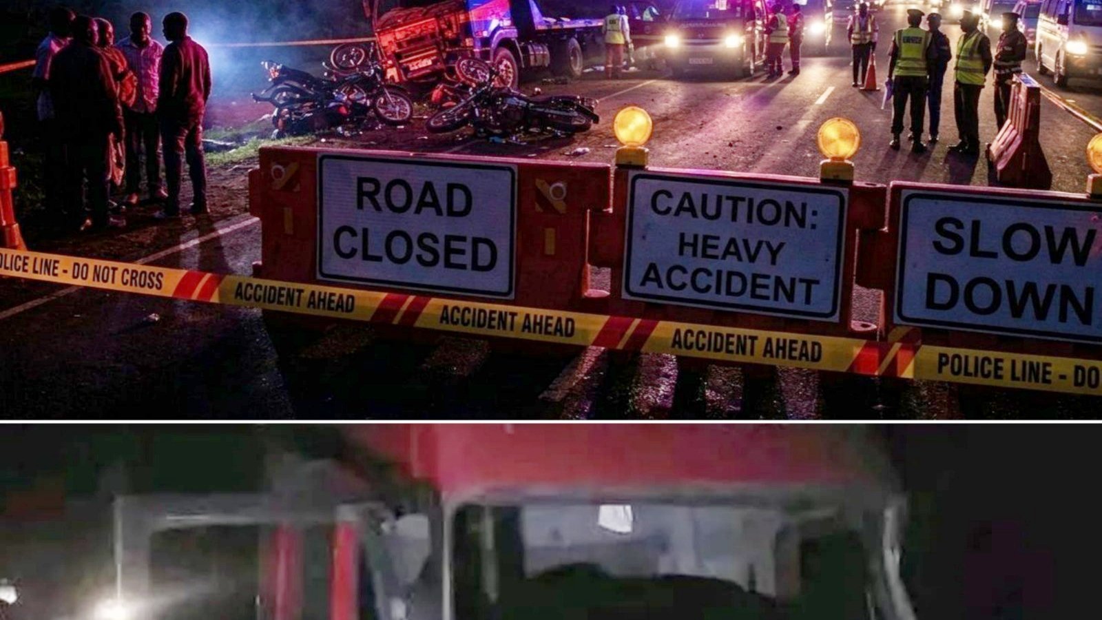 The scene of the accident