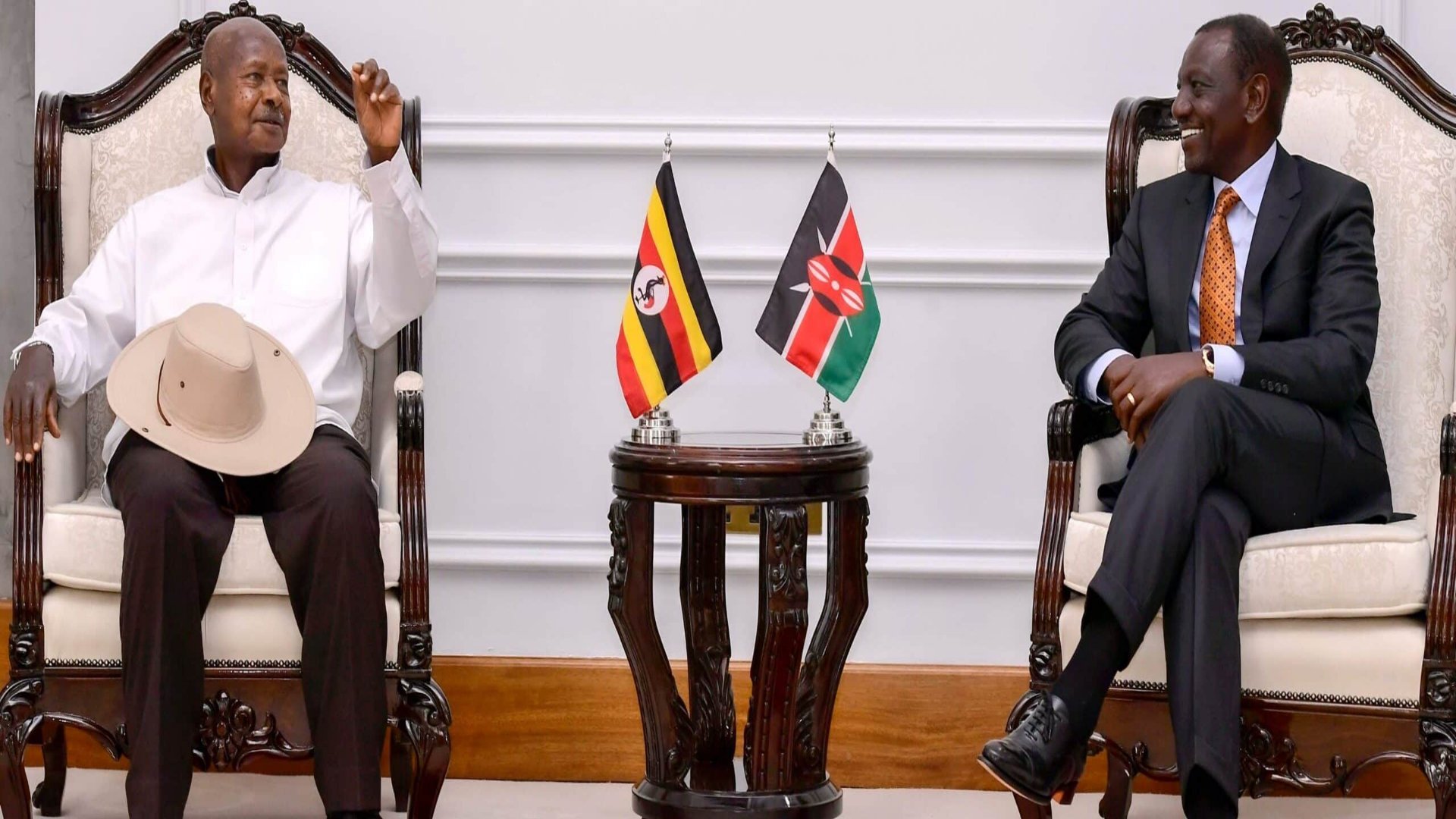 President Museveni With President Ruto At State House Nairobi