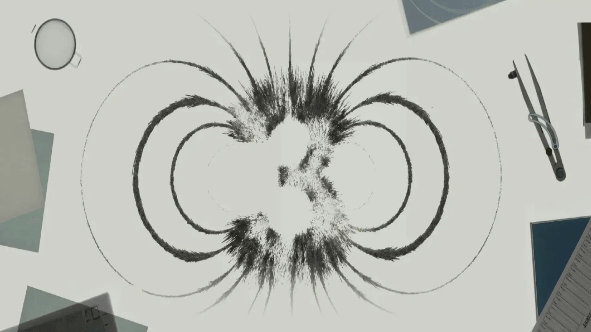 A graphic illustration showing abstract neural network patterns and data connections against a dark background.